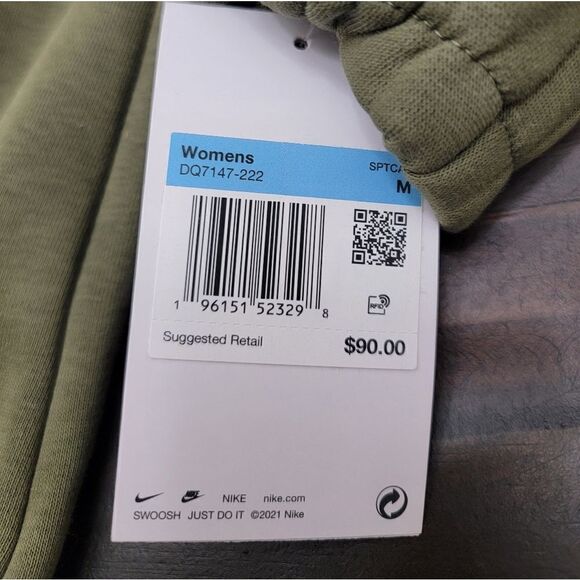 Nike Sportswear Icon Clash Quarter Zip Hoodie Oversized Army Green Size M - Picture 9 of 9